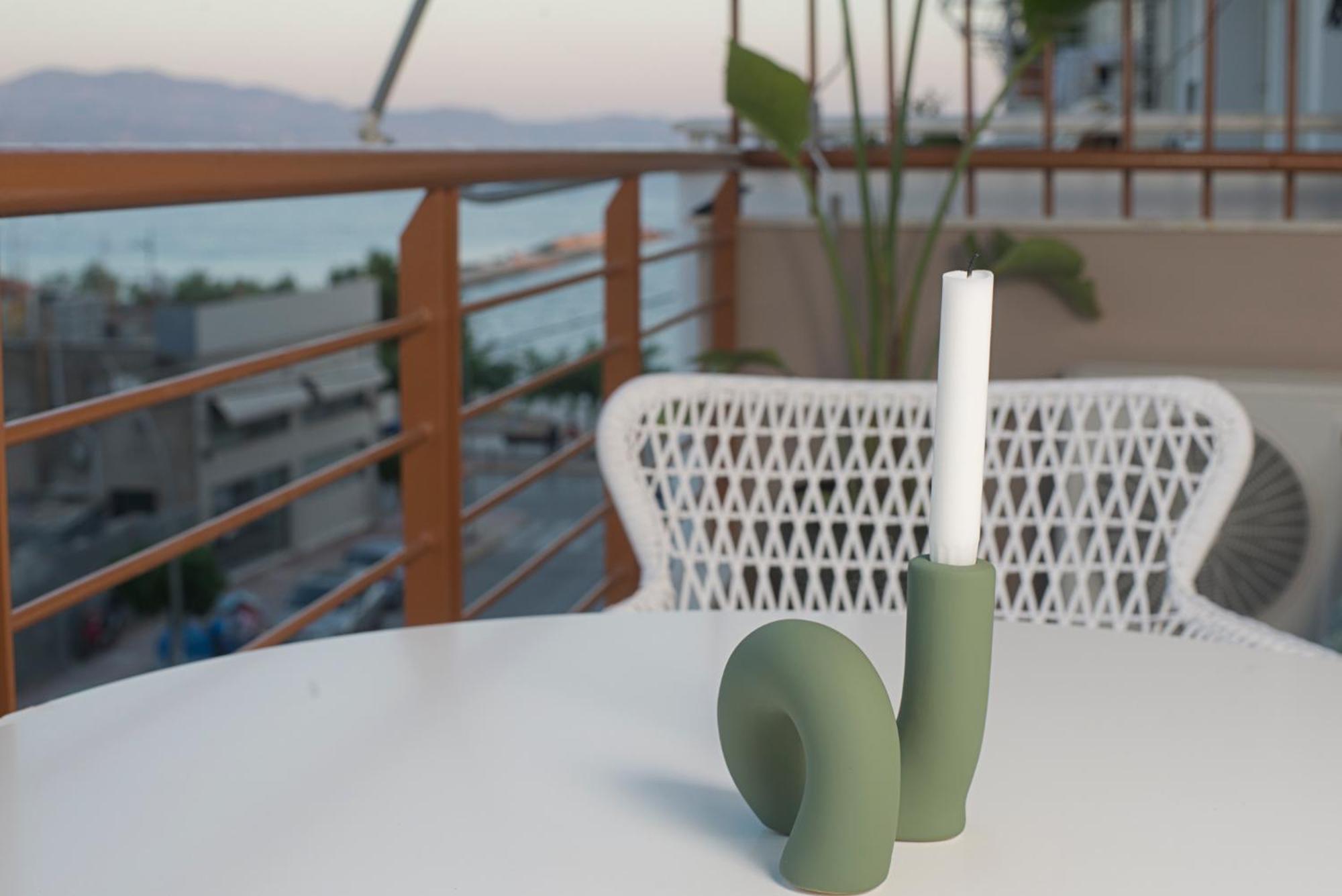Infinity Blue Next To The Sea Apartment Каламата Екстериор снимка